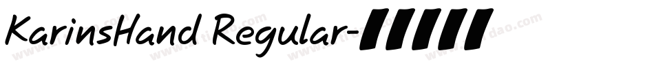 KarinsHand Regular字体转换